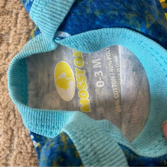 Mossy Oak Onesie Baby Grow Short Sleeve Fishing Outdoors Blue Unisex: 0-3 month - Picture 4 of 5